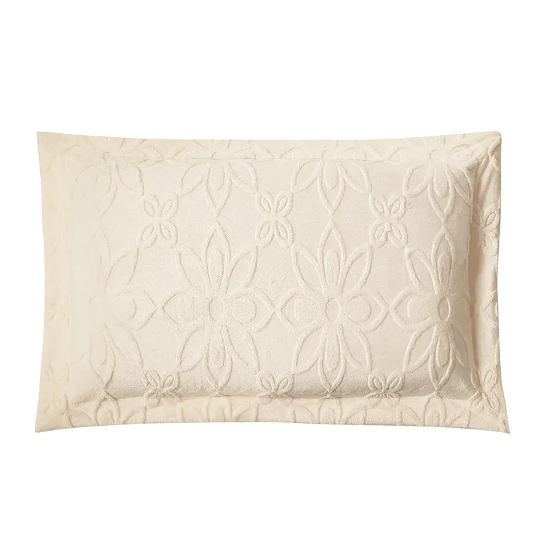 Nova Home Floriva Winter Jacquard Flannel Floral Comforter Set - Off White (Available In Sizes) product thumbnail 7