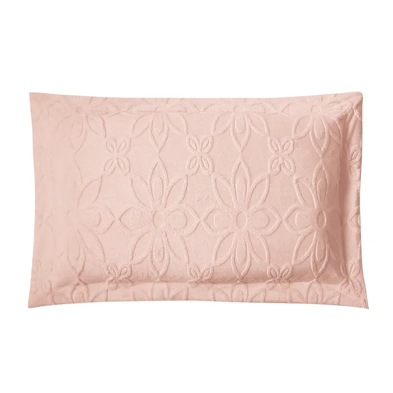 Nova Home Floriva Winter Jacquard Flannel Floral Comforter Set - Pink (Available In Sizes) product thumbnail 7