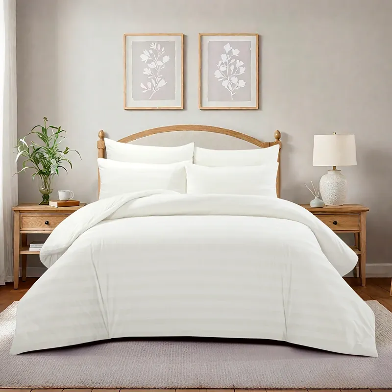 Nova Home Velvora Winter Velvet Duvet Cover Set - White (Available In Sizes) product thumbnail 2