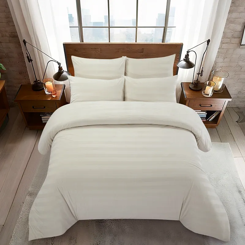 Nova Home Velvora Winter Velvet Duvet Cover Set - Ivory (Available In Sizes) product thumbnail 3
