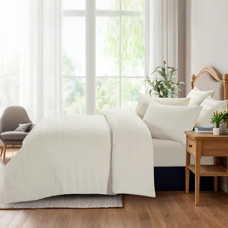 Nova Home Velvora Winter Velvet Duvet Cover Set - Ivory (Available In Sizes) product thumbnail 4