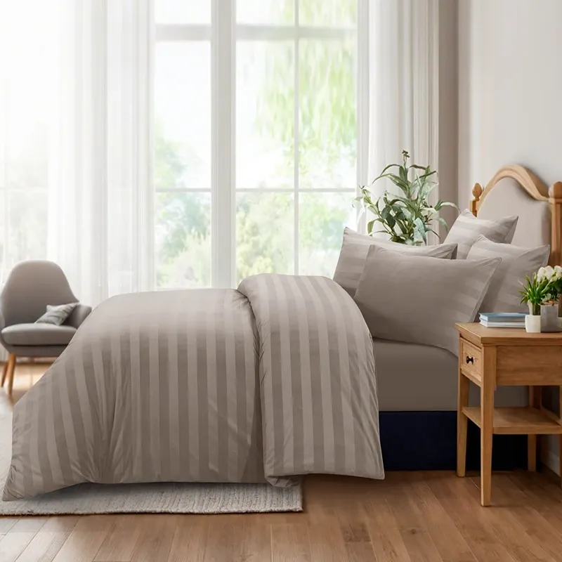 Nova Home Velvora Winter Velvet Duvet Cover Set - Taupe (Available In Sizes) product thumbnail 4