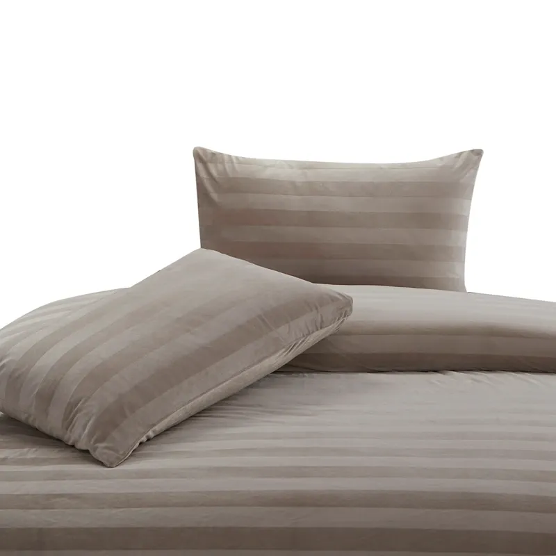 Nova Home Velvora Winter Velvet Duvet Cover Set - Taupe (Available In Sizes) product thumbnail 7