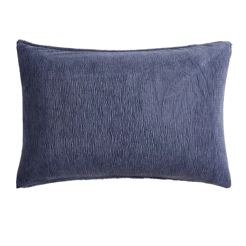 Nova Home Snug Winter Velvet Comforter Set with High Pile Backing - Navy (Available In Sizes) product thumbnail 3