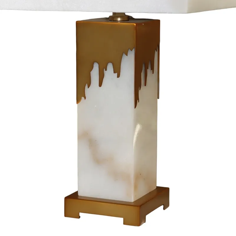 Nova Home "Lustre" Table Lamp – 53 cm – White Linen product thumbnail 3