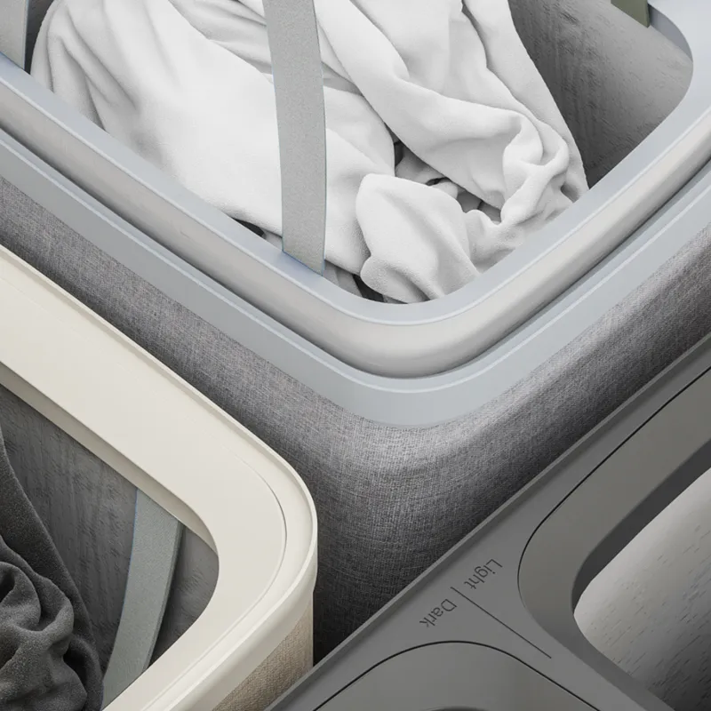 Weva Clary Duo Laundry Dual Basket with Lid – 100L – Dark Grey product thumbnail 4