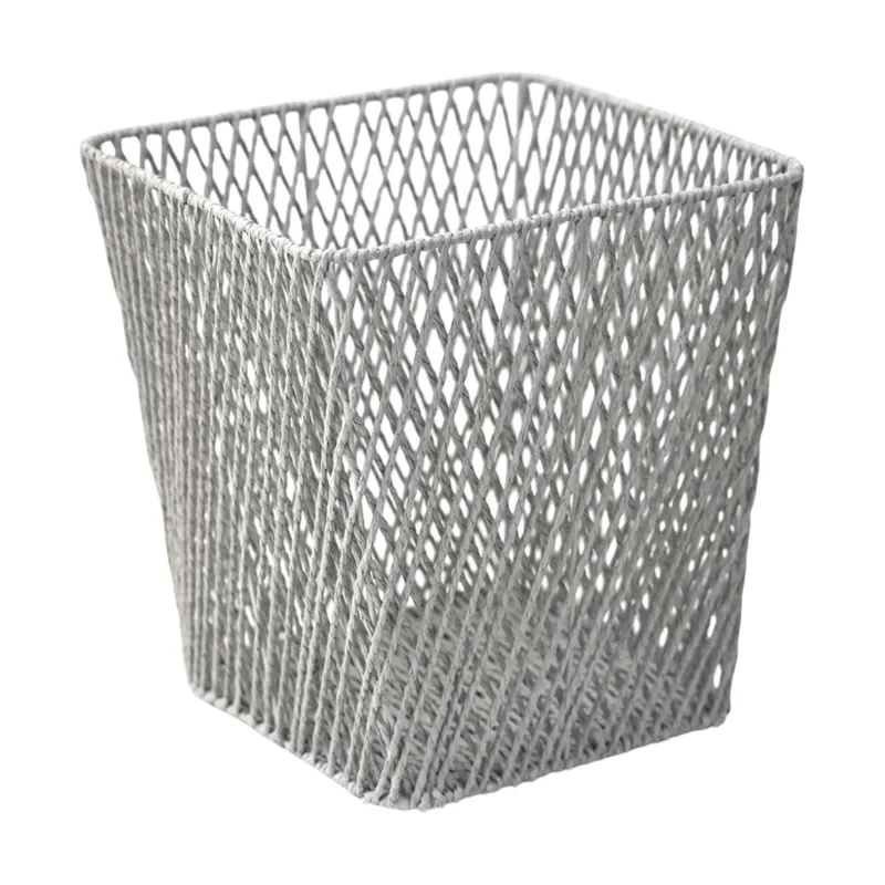 Weva Drima Cotton Rope Storage & Bin Basket – Grey product thumbnail 4