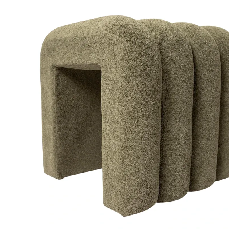Weva Archi Terry Channeled Stool & Bench – Small – Brown product thumbnail 10