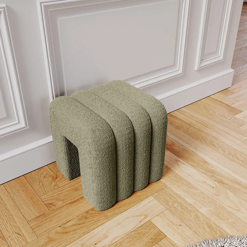 Weva Archi Terry Channeled Stool & Bench – Small – Brown product thumbnail 5