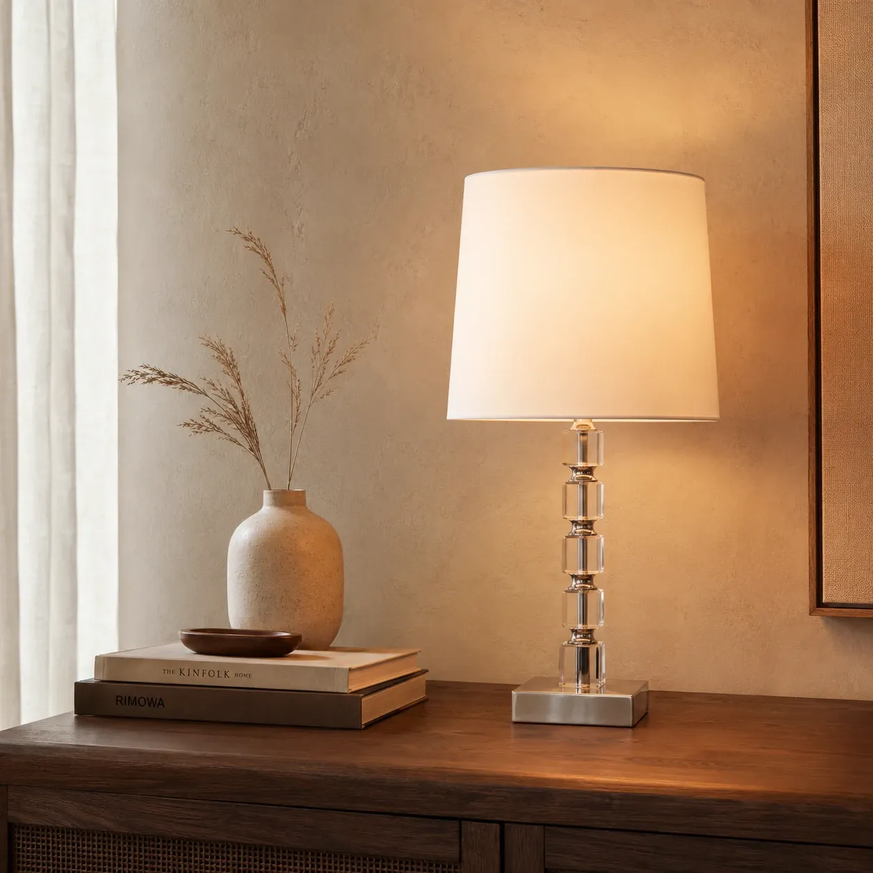 Weva Crysten Table Lamp - 51 cm - Silver product thumbnail 3