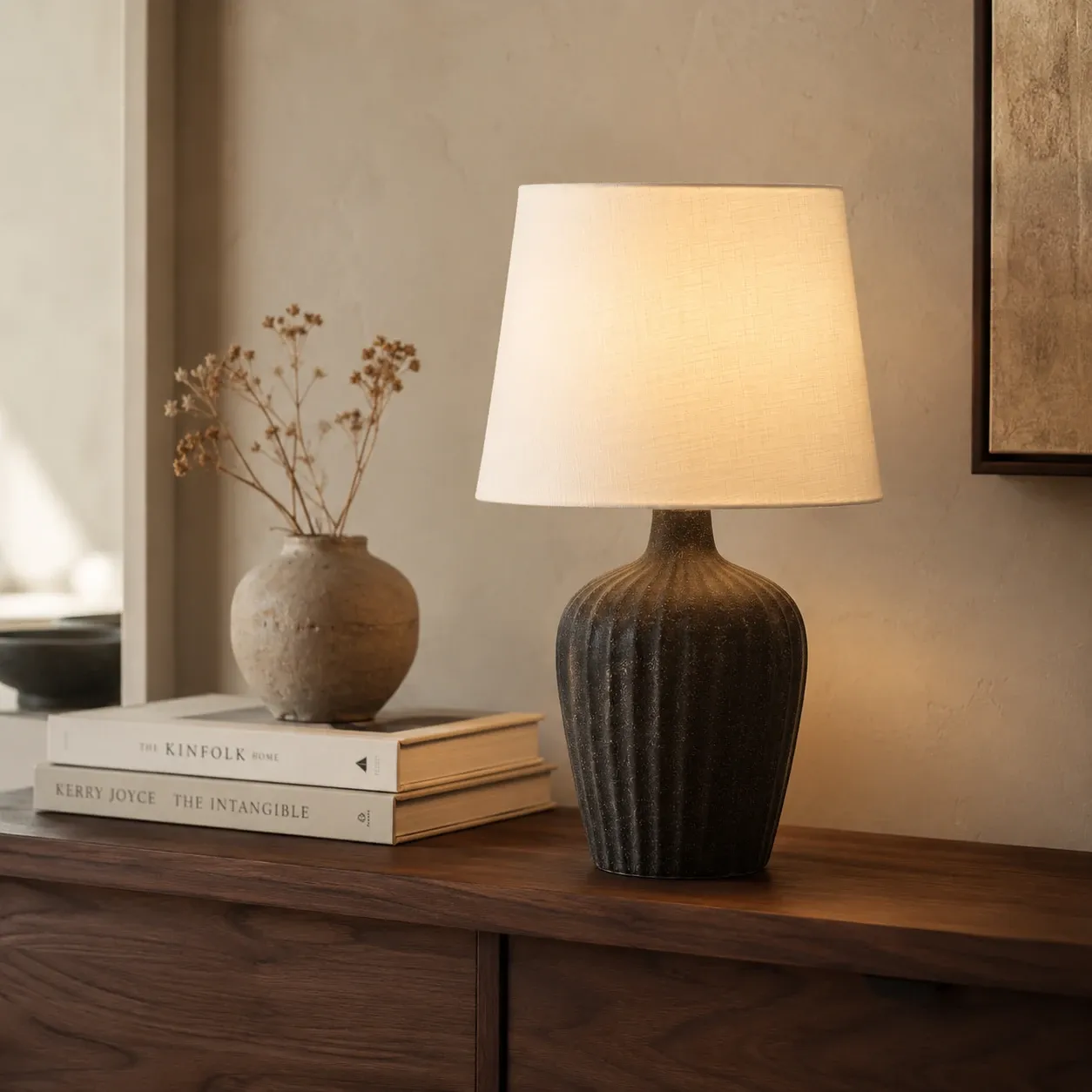 Weva Vellin Table Lamp - 44 cm - Black product thumbnail 2
