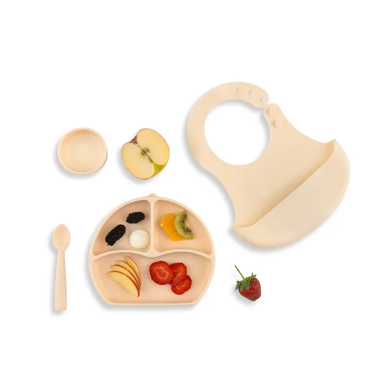 Babyjem Silicon Feeding Set - Ecru (Beige) product thumbnail 2