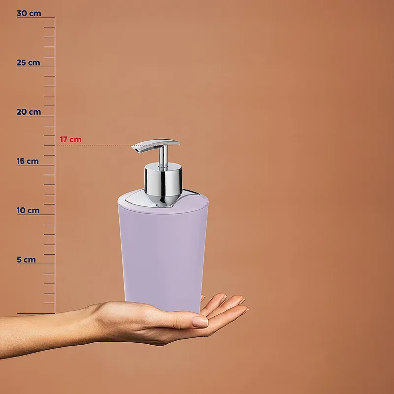 Kela Marta Ceramic Bathroom Liquid Soap Dispenser -350 ml - Pastel Lilac product thumbnail 3