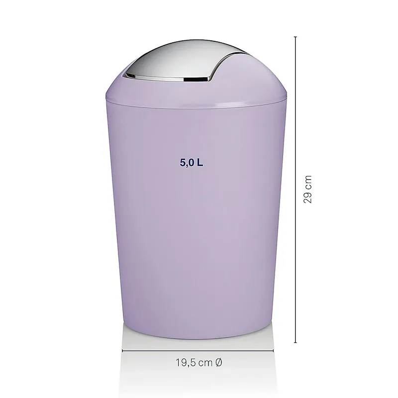 Kela Marta Swing Lid Bin 5 Litres - Pastel Lilac product thumbnail 3