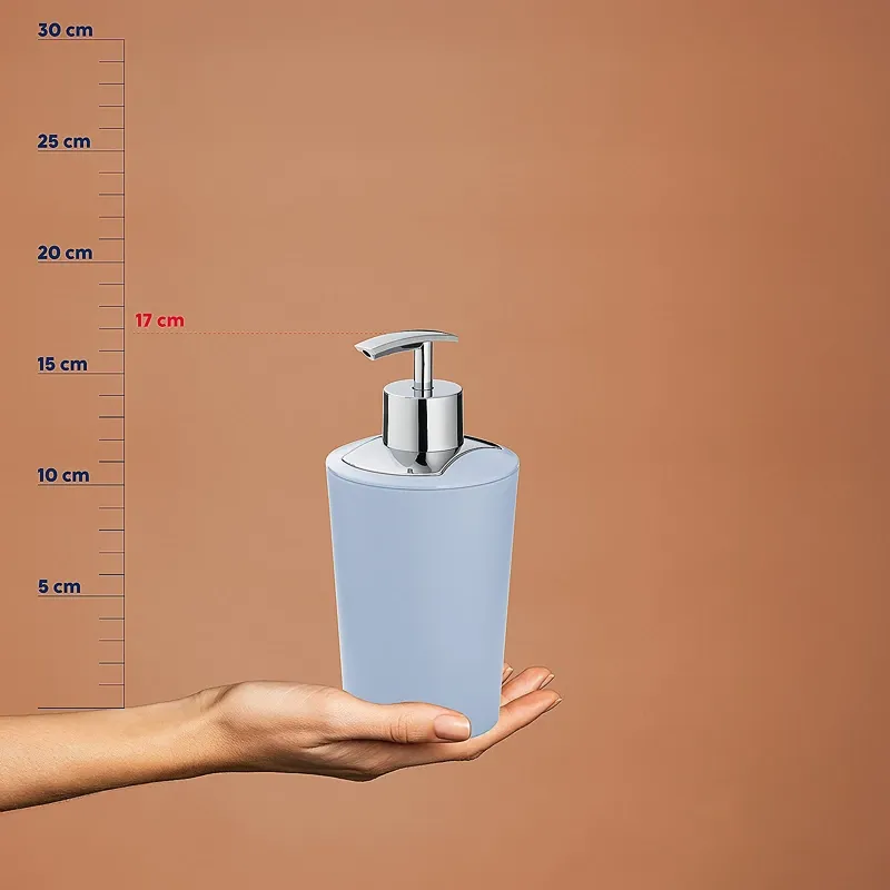 Kela Marta Ceramic Bathroom Liquid Soap Dispenser -350 ml - Freeze Blue product thumbnail 4