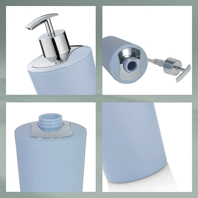 Kela Marta Ceramic Bathroom Liquid Soap Dispenser -350 ml - Freeze Blue product thumbnail 5
