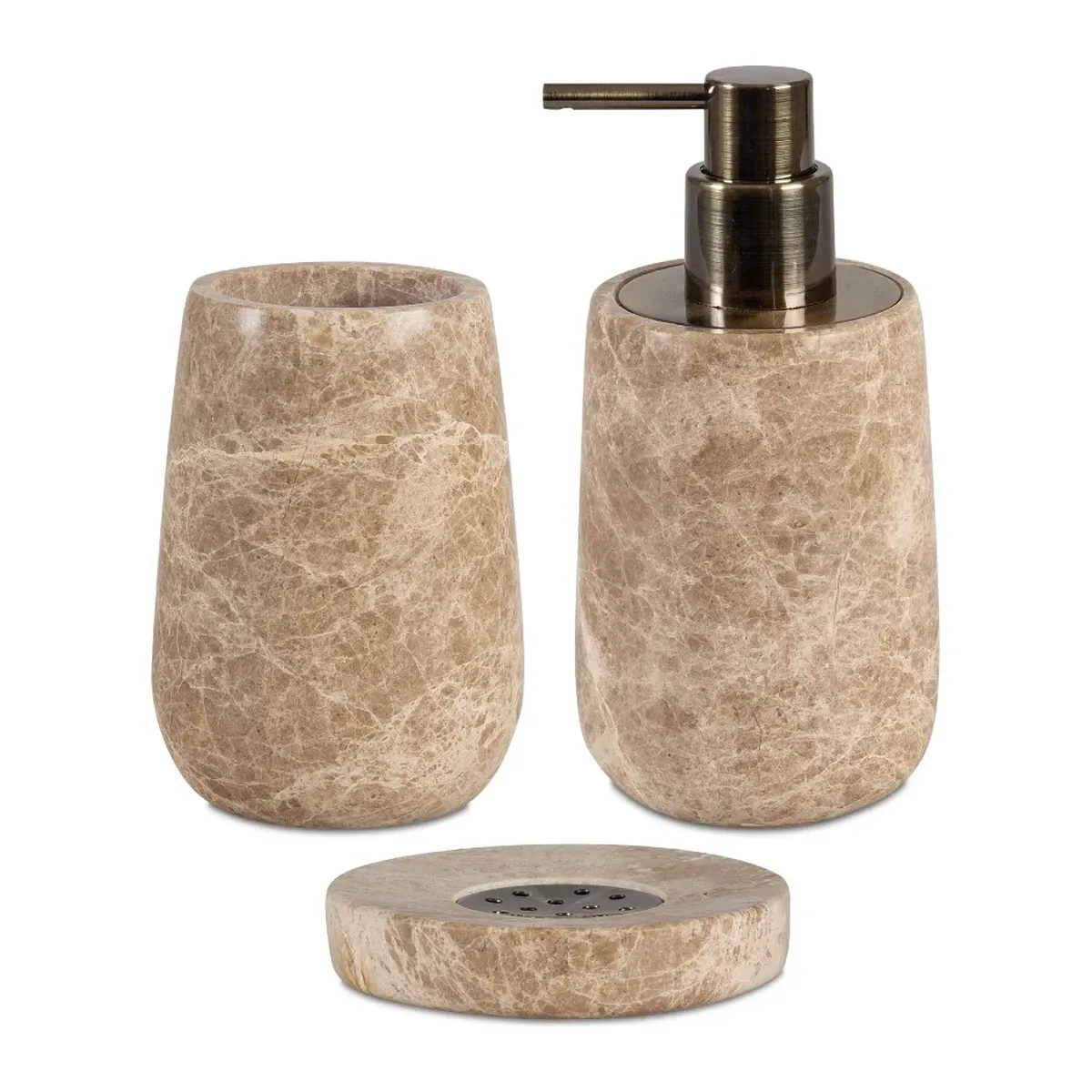 Andrea Toothbrush Holder - Brown Marble (BA24123) product thumbnail 2