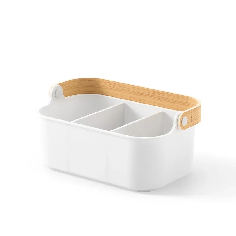 Umbra Bellwood Stackable Bin - White & Natural - Small product thumbnail 2