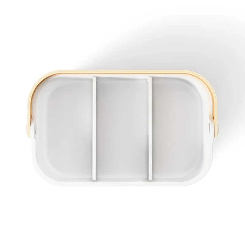 Umbra Bellwood Stackable Bin - White & Natural - Small product thumbnail 5