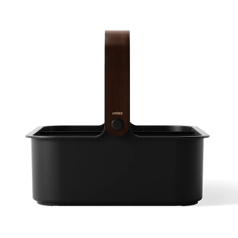 Umbra Bellwood Stackable Bin - Black & Walnut - Large product thumbnail 12