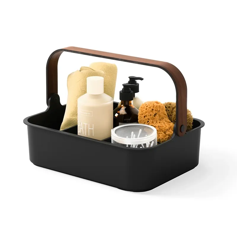 Umbra Bellwood Stackable Bin - Black & Walnut - Large product thumbnail 14