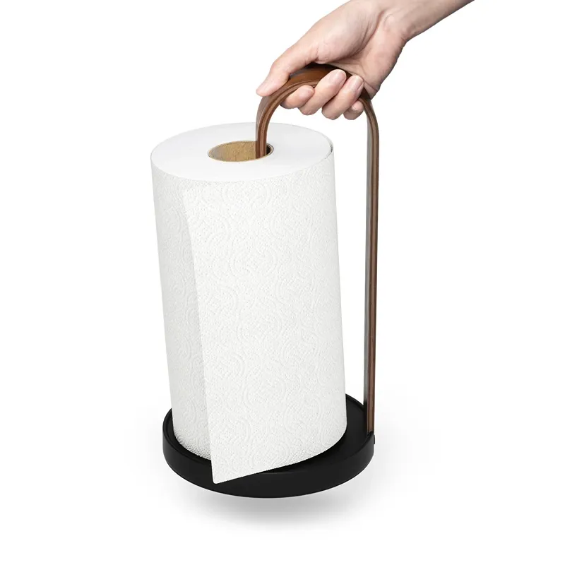 Umbra Bellwood Paper Towel Holder - Black/Walnut product thumbnail 5