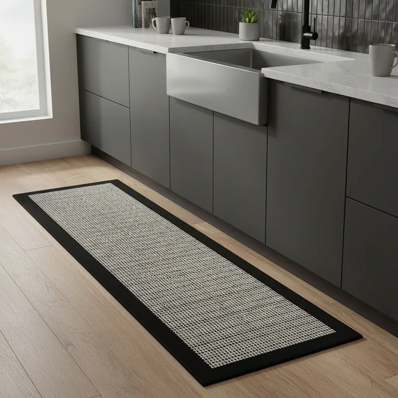 Nova Home "Super Chef Graphite" Kitchen Mat – 60x180 cm – Black product thumbnail 2