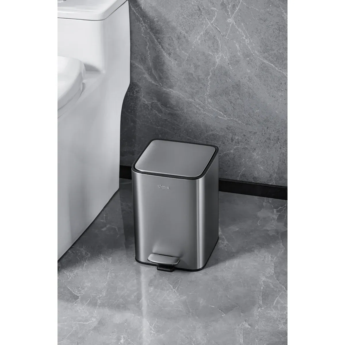 Weva Cubix Pedal Bin - 5L - Tungsten Steel product thumbnail 6