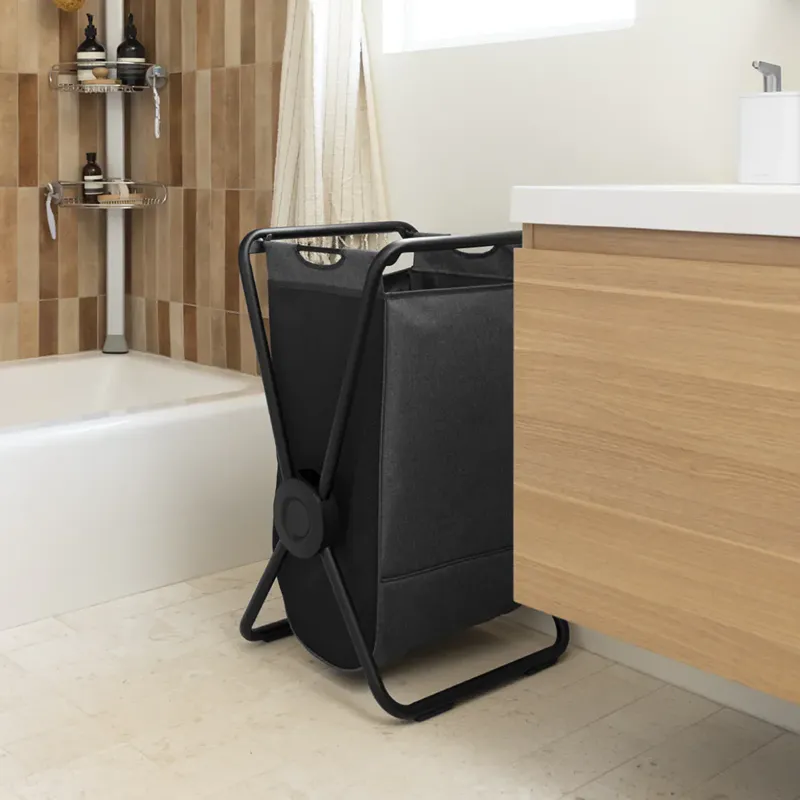 Simplehuman X-Frame Paper Woven Laundry Basket – Black product thumbnail 6