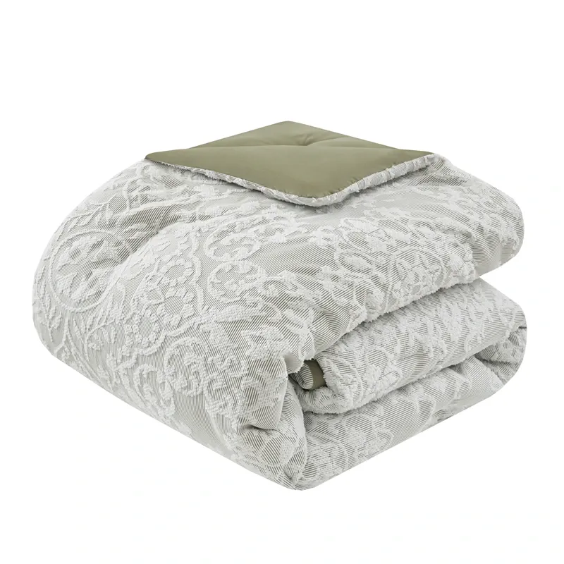 Nova Home Bellamy Tufted Jacquard Comforter Set - King & Super King - 8 Pcs - Green product thumbnail 4