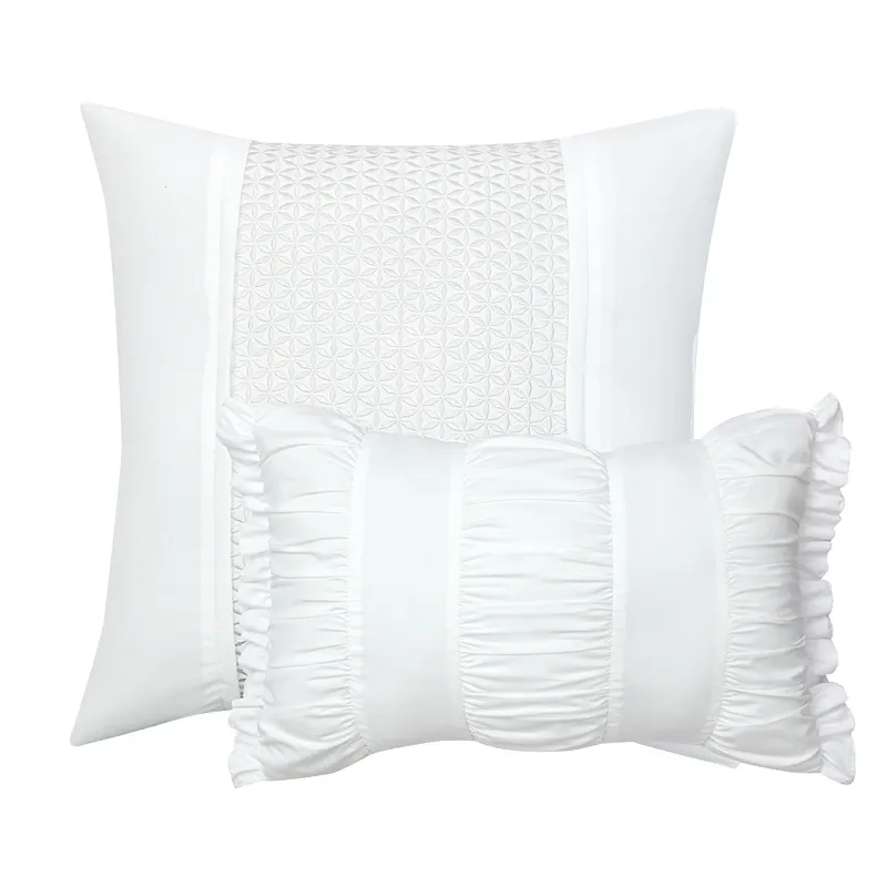 Nova Home Barrett Crinkled Jacquard Comforter Set - White (Available in Sizes) product thumbnail 5