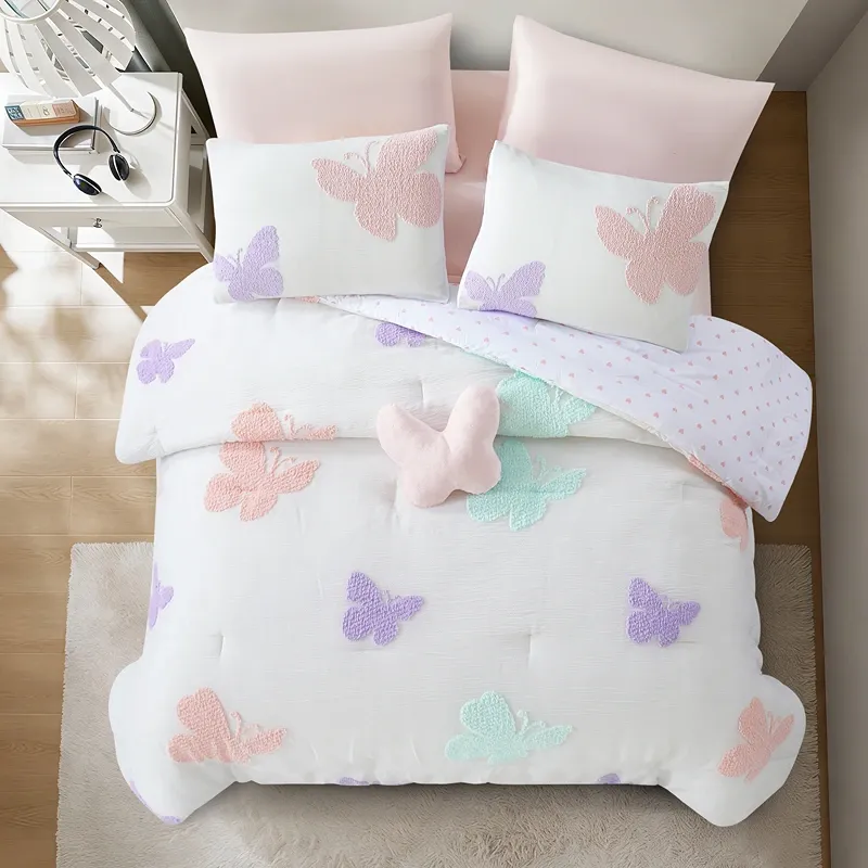 Nova Home Flutta Tufted Jacquard Kids Comforter Set - Multicolor (Available in Sizes) product thumbnail 2