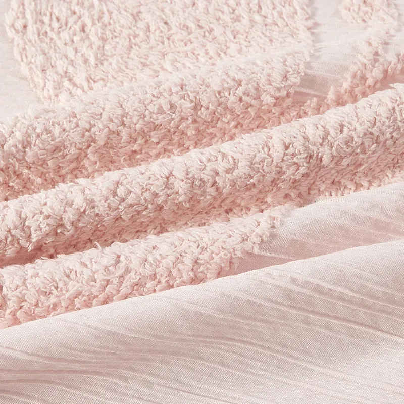 Nova Home Flutta Tufted Jacquard Kids Comforter Set - Pink (Available in Sizes) product thumbnail 3