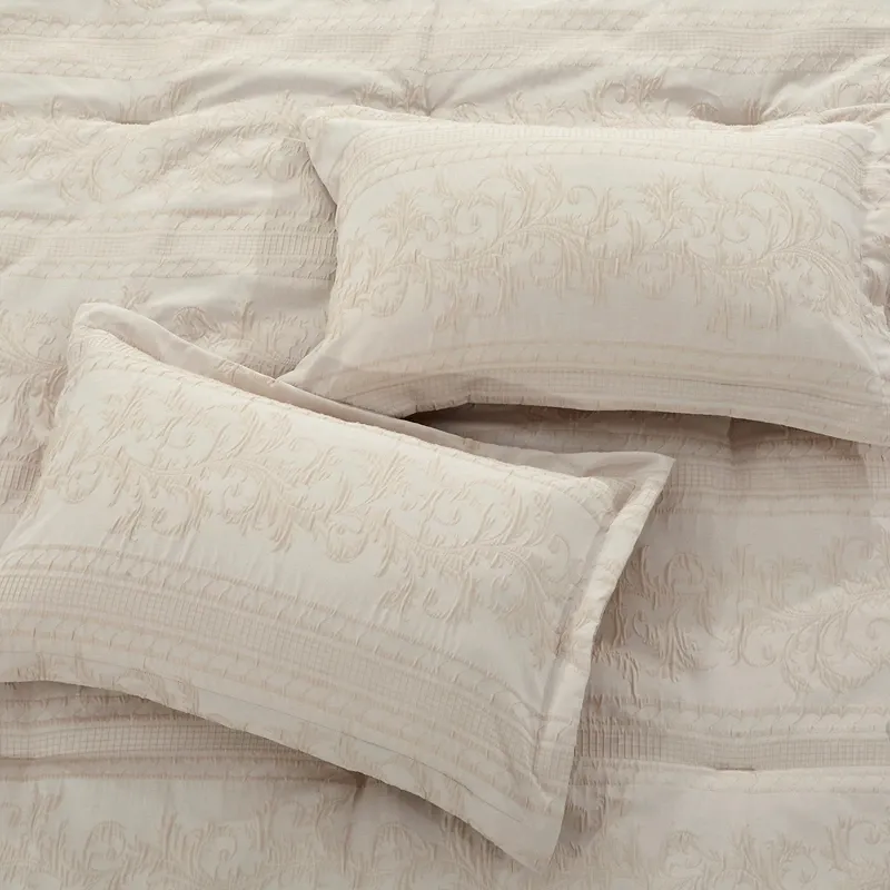 Nova Home Purelle Satin Jaquard Comforter Set - King/Super King - 7pc - Ivory product thumbnail 6