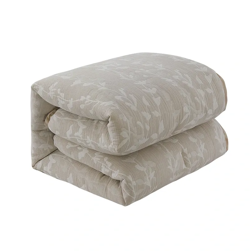Nova Home Dauria Muslin Cotton Jacquard Comforter Set - King/Super King - 8pcs - Beige product thumbnail 3