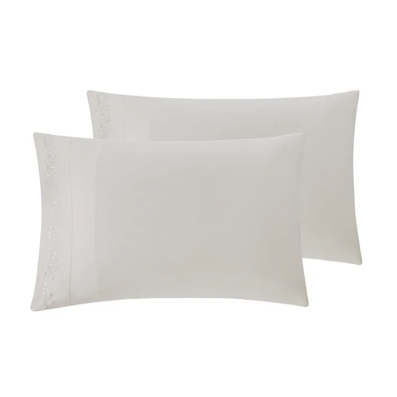 Nova Home Dauria Muslin Cotton Jacquard Comforter Set - King/Super King - 8pcs - Beige product thumbnail 5