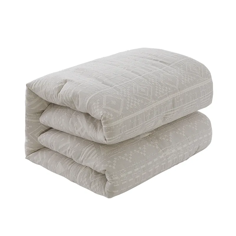 Nova Home Merkar Cotton Jacquard Comforter Set - King/Super King - 8pcs - Ivory product thumbnail 3