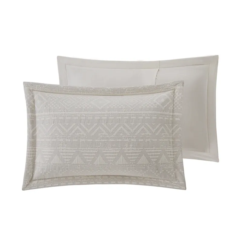Nova Home Merkar Cotton Jacquard Comforter Set - King/Super King - 8pcs - Ivory product thumbnail 4