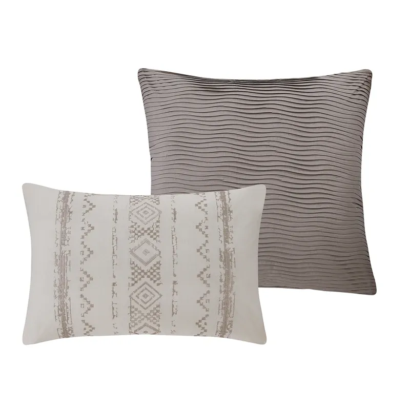 Nova Home Merkar Cotton Jacquard Comforter Set - King/Super King - 8pcs - Ivory product thumbnail 6