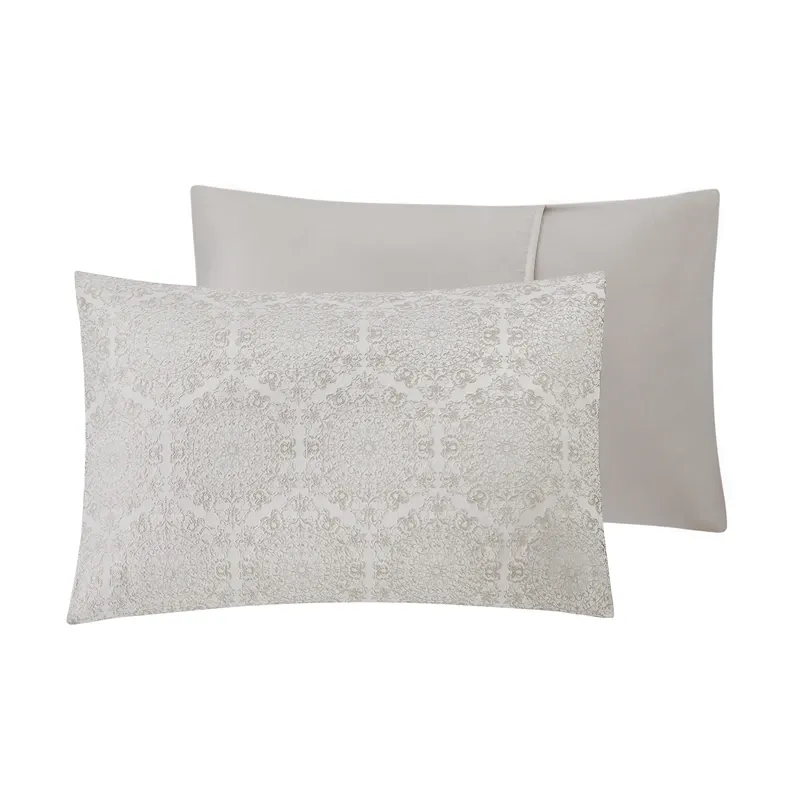 Nova Home Aidana Jacquard Comforter Set - King/Super King - 8pcs - Taupe product thumbnail 4