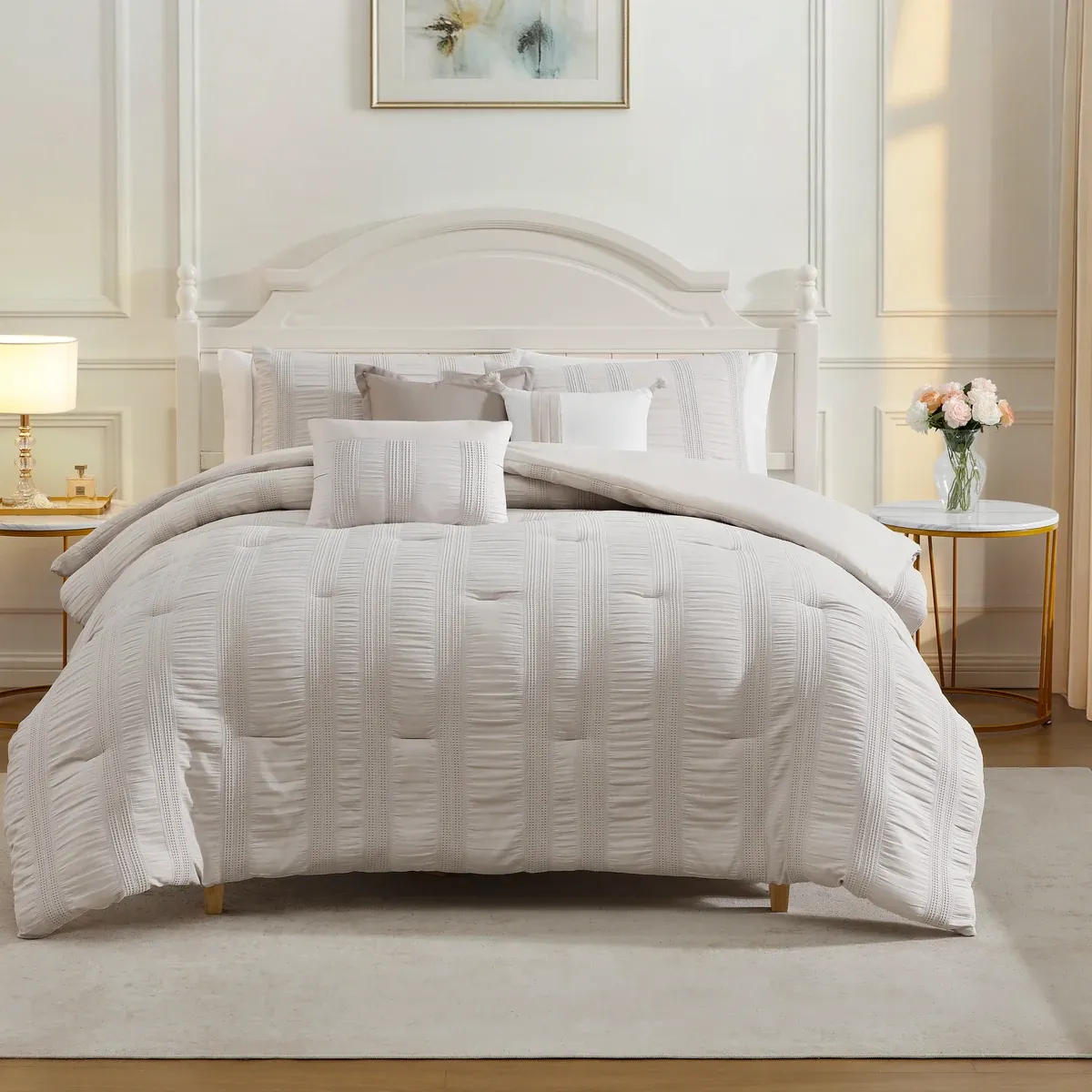 Nova Home Comforter Set Lunelle - Beige (Available In Sizes) product thumbnail 4