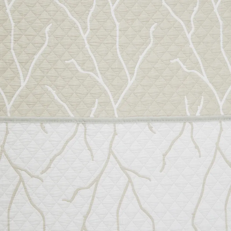 Nova Home Lama Poly Cotton Jaquard Reversible Bed Spread Set - Beige (Available In Sizes) product thumbnail 5