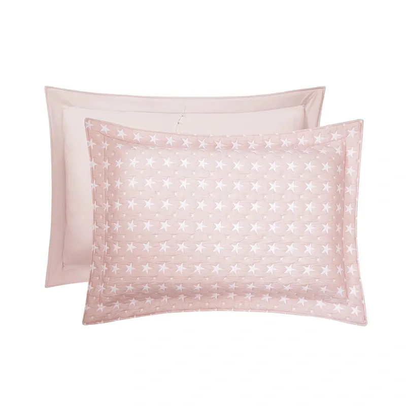 Nova Home Sitry Poly Cotton Jaquard Reversible Bed Spread Set - 2Pcs - Single & Twin - Pink product thumbnail 7