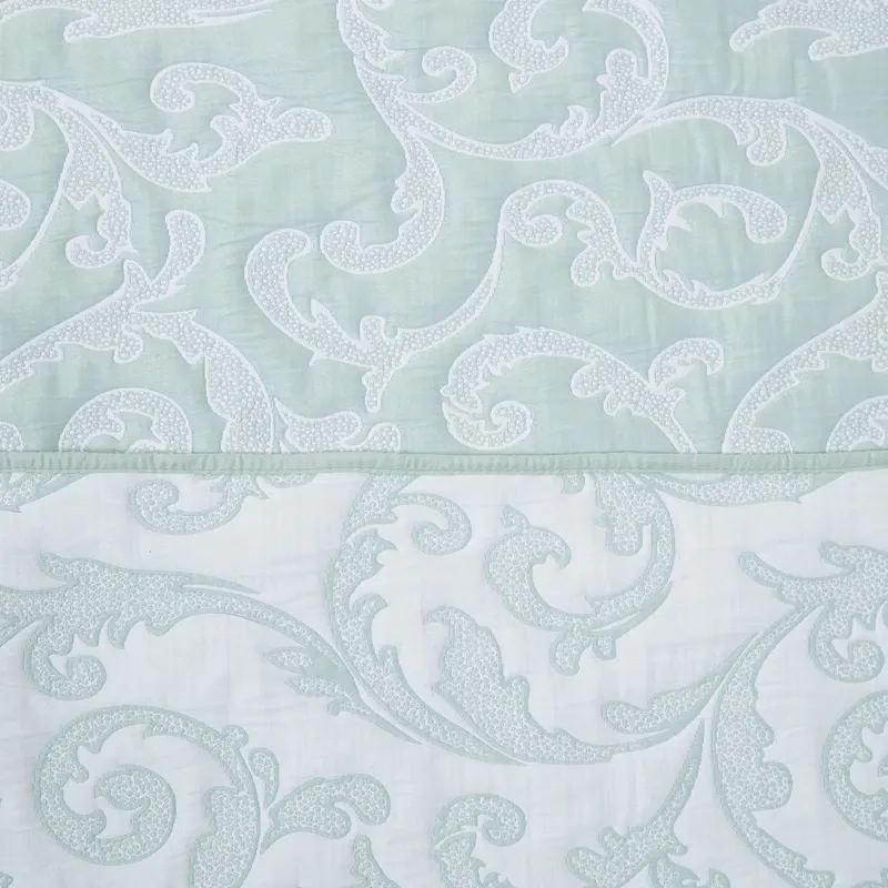 Nova Home Lord Poly Cotton Jaquard Reversible Bed Spread Set - 3Pcs - King & Super King - Jade product thumbnail 5