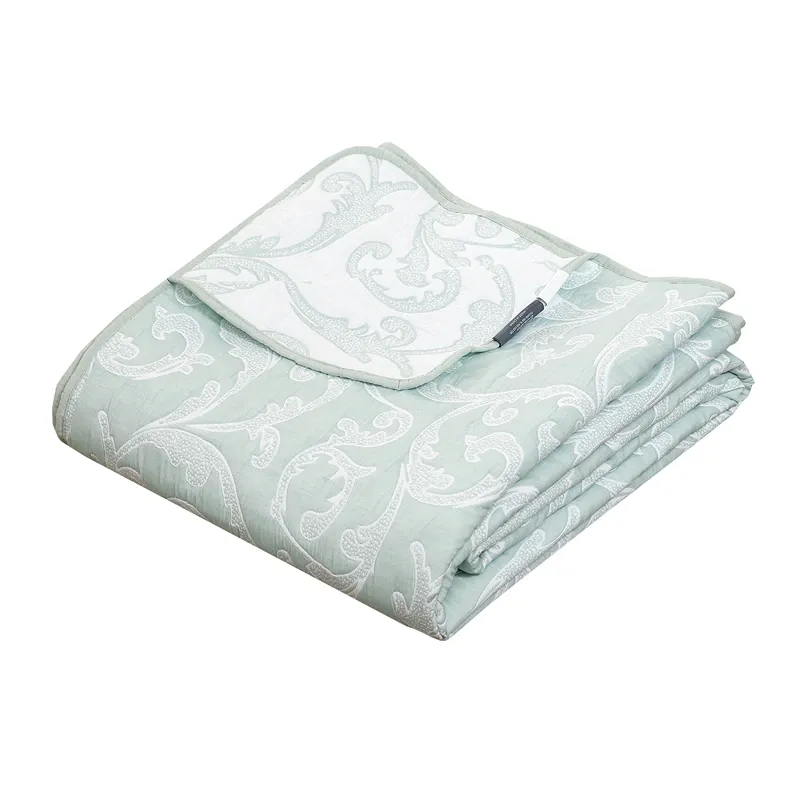 Nova Home Lord Poly Cotton Jaquard Reversible Bed Spread Set - 3Pcs - King & Super King - Jade product thumbnail 7