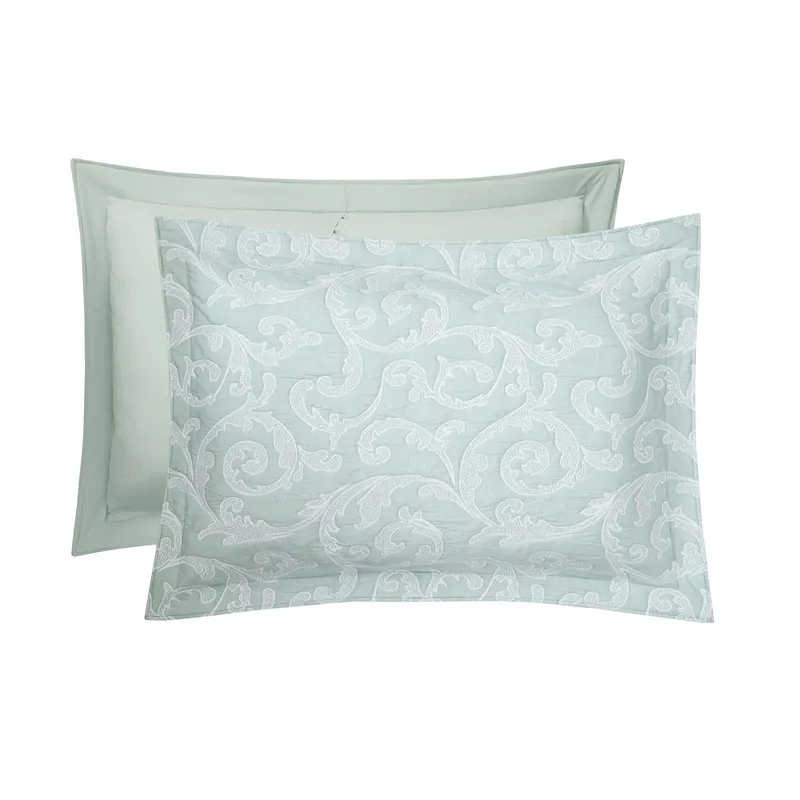 Nova Home Lord Poly Cotton Jaquard Reversible Bed Spread Set - 3Pcs - King & Super King - Jade product thumbnail 8