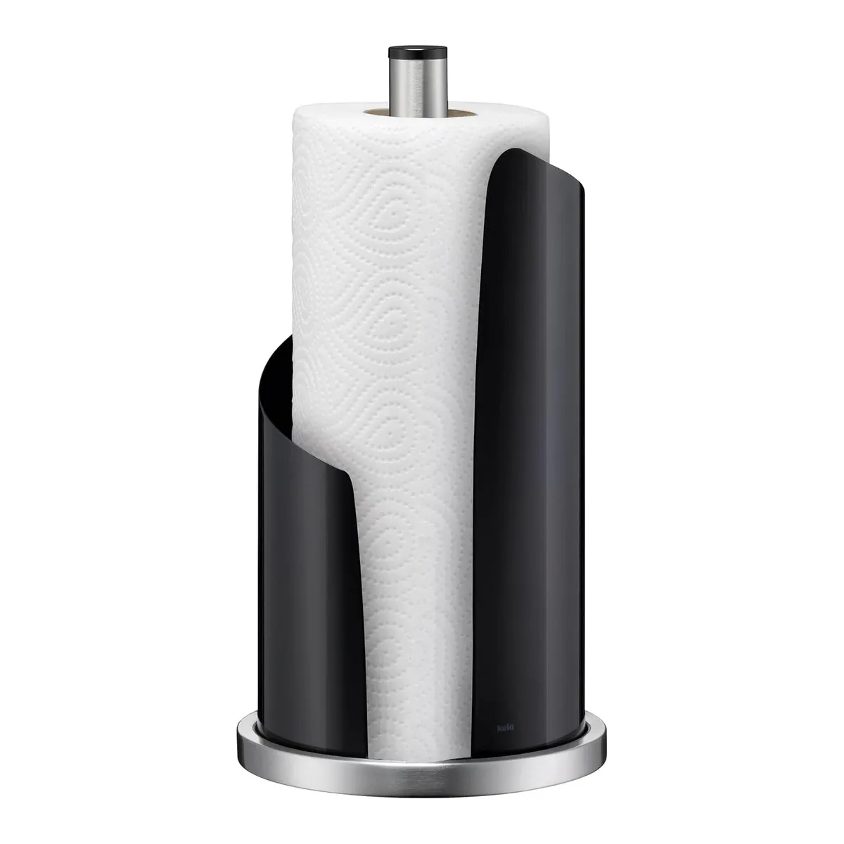 Kela Stella Stainless Steel Kitchen Roll Holder - Black product thumbnail 4