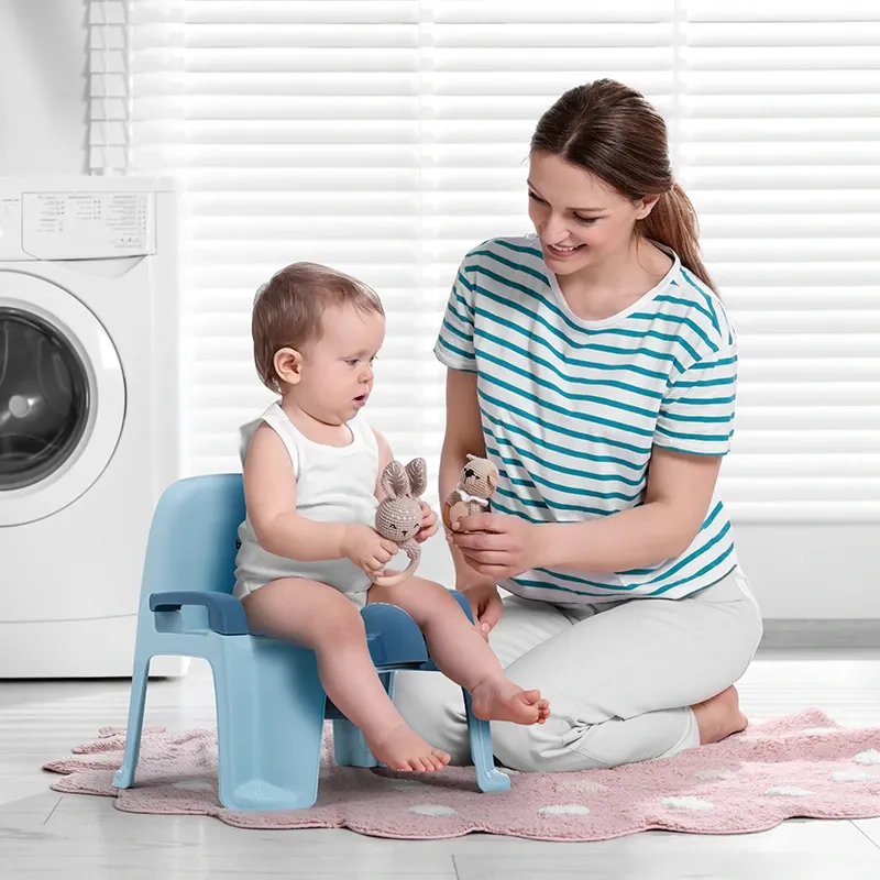 BabyJem Baby Potty Toilet Seat Trainer - Indigo Blue product thumbnail 6