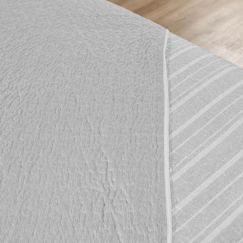 Manterol Bouti Summer Reversible Summer Bedspread Set - Grey (130 12) (Available in Sizes) product thumbnail 4