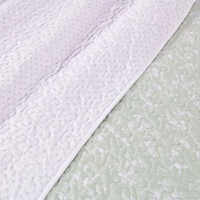 Manterol Bouti Summer Reversible Summer Bedspread Set - Green (131 05) (Available in Sizes) product thumbnail 4